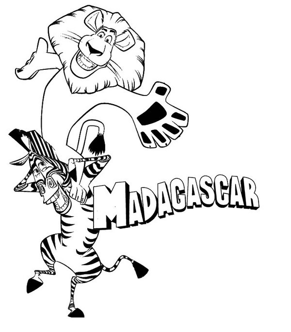 Pingwiny z madagaskaru kolorowanki